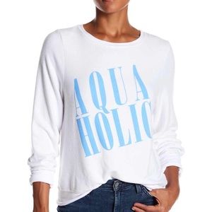 Wilddox baggy beach jumper ‘Aquaholic’
